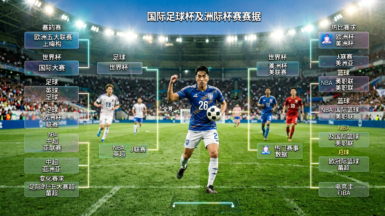 国际足球赛事赛制与淘汰 bracket 结构，展示世界杯及洲际杯赛数据